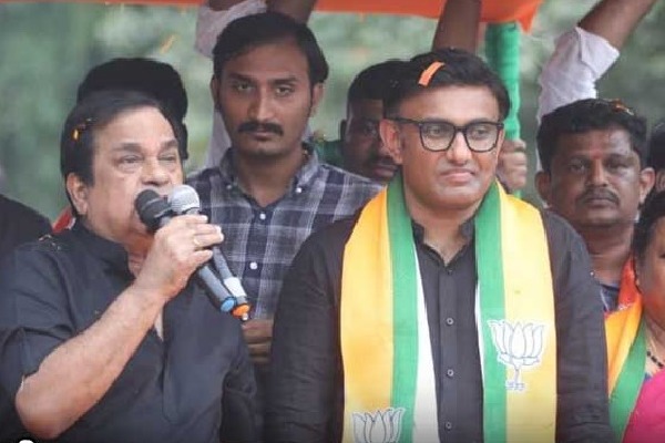 BJP candidate sudhakar campaigned by Brahmanandam was defeated in chikkaballapur