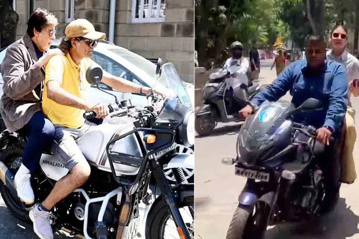 Mumbai Traffic Police Takes Note Of Amitabh Bachchan and Anushka Sharmas Helmet Less Pics