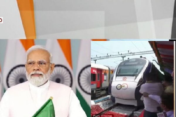 Modi inaugurates first Vande Bharat train in Odisha