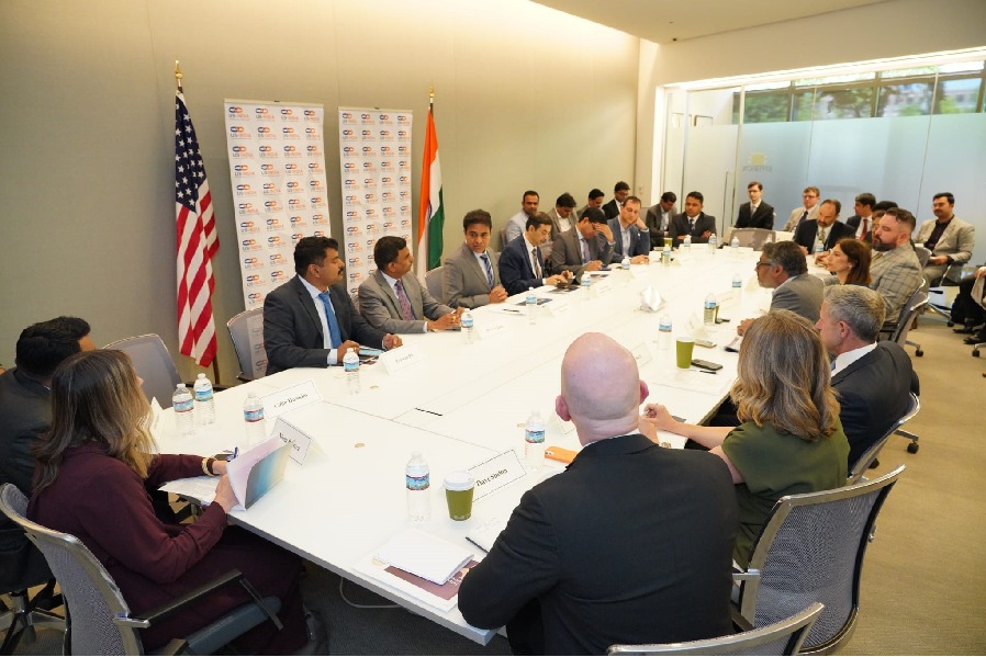 Minister KTR led the Aerospace and Defense Roundtable in Washington DC