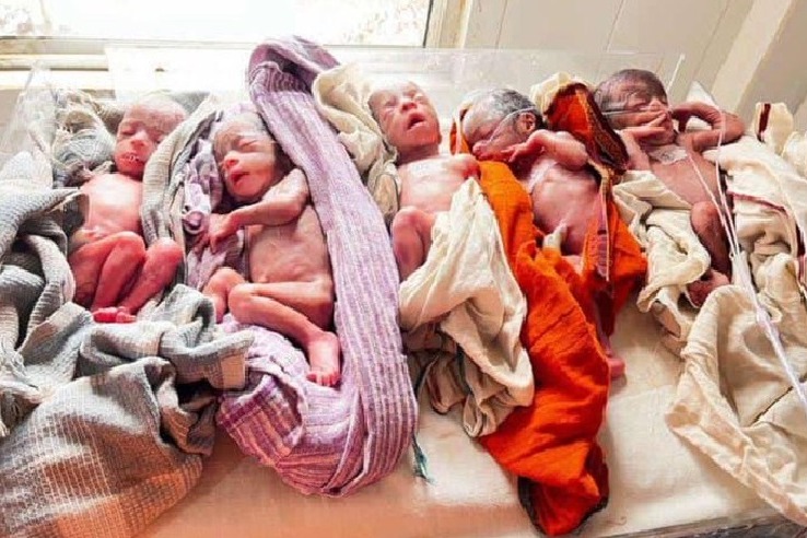 woman delivers five babies in ranchi rims hospital