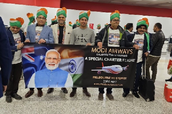 Show Of Music Dance Colours As NRIs Charter Flight To Sydney To Greet PM