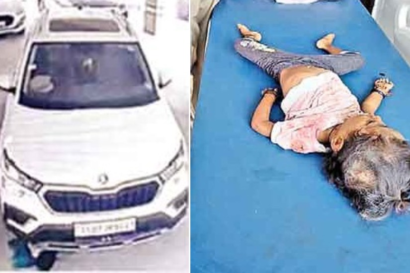 Girl sleeping in parking lot gets crushed undercar in hyderabad