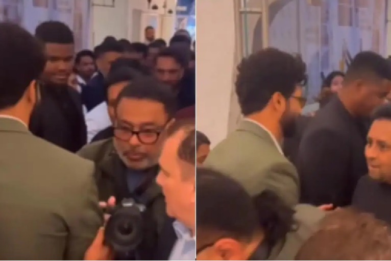 Salmans bodyguards pushes vicky kaushal away during iifa event in abudhabi