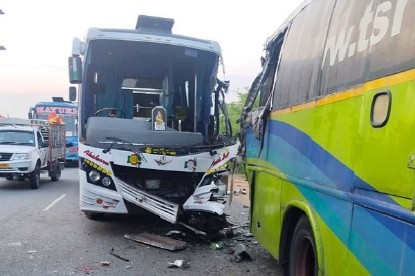 Bus with Pushpa 2 artists met with road accident
