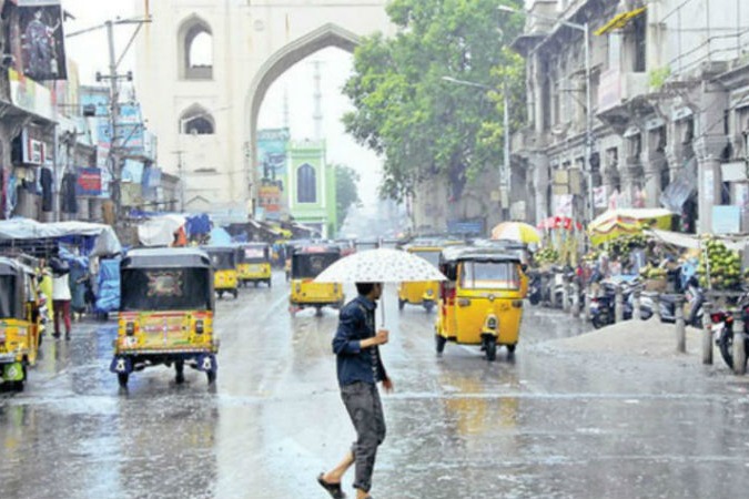 Rain in Several Places Of Hyderabad