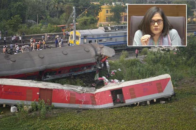 there has been some issue with the signalling railway board on odisha train accident