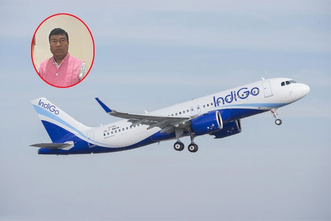 indigo airlines flight carrying union minister and legislators returns due to technical glitch in assam