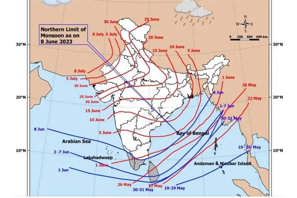 Southwest Monsoon likely to touch AP in three to four days