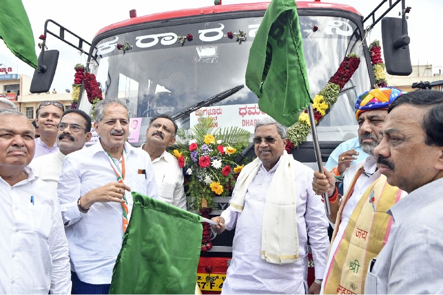 Free bus travel scheme launched, women in Karnataka celebrate