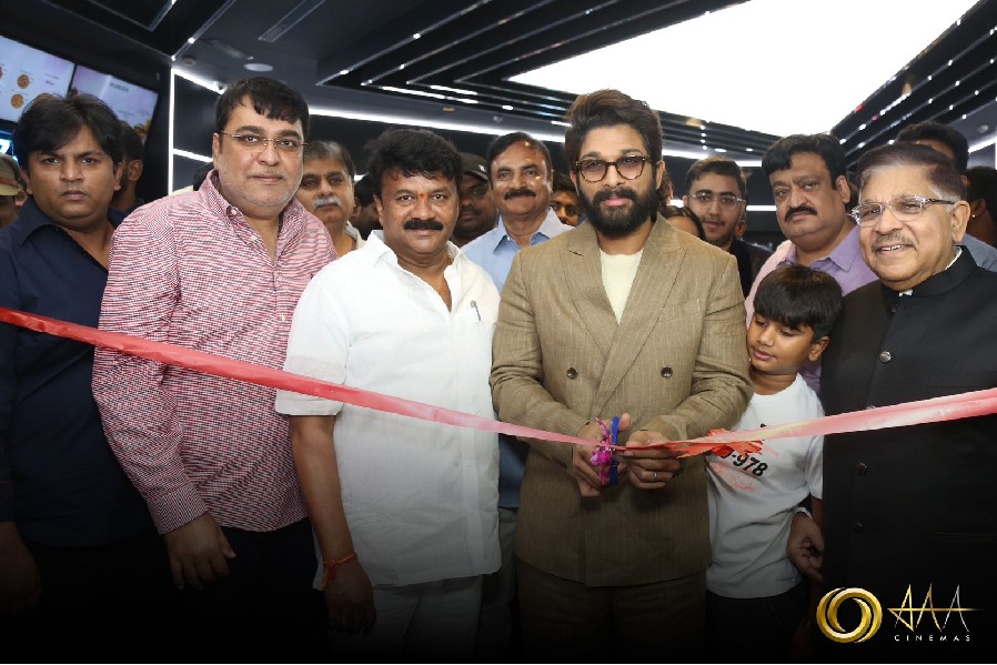 Allu Arjun inaugurates his own multiplex along with minister Talasani Srinivas Yadav