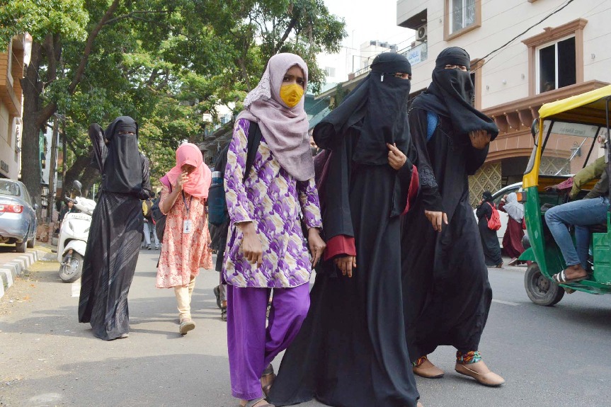 Hyderabad college denies entry to burqa-clad students