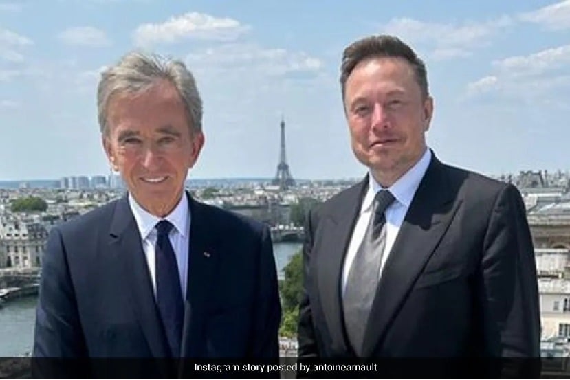 worlds two richest people elon musk bernard arnault meet for lunch in paris