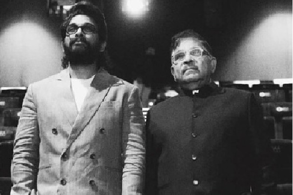 Allu Arjun shares monochrom pic with dad Allu Aravind: 'Best father in the world'