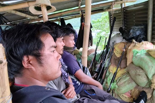 Manipur Villagers pick up arms live in bunkers to protect families