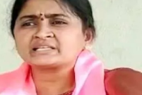 Sarpanch Navya complaint against MLA Rajaiah