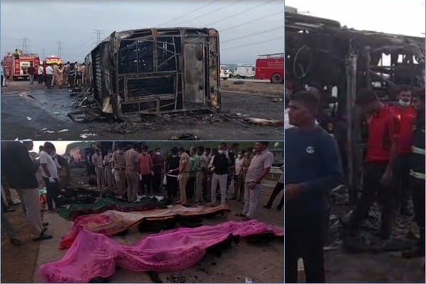 25 dead as bus catches fire on Nagpur-Mumbai super-expressway, PM mourns