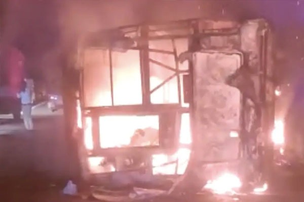 25 People Killed After Bus Catches Fire in Maharashtra  