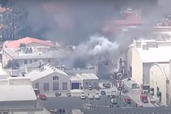 Fire accident in Warner Bros studios