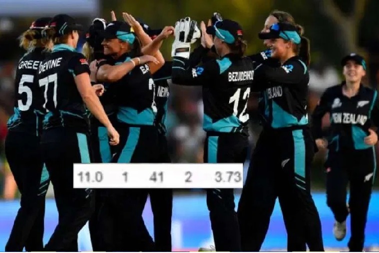 SL vs NZ New Zealand womens cricket team spinner Eden Carson bowls 11 overs in ODI with Umpires mistake