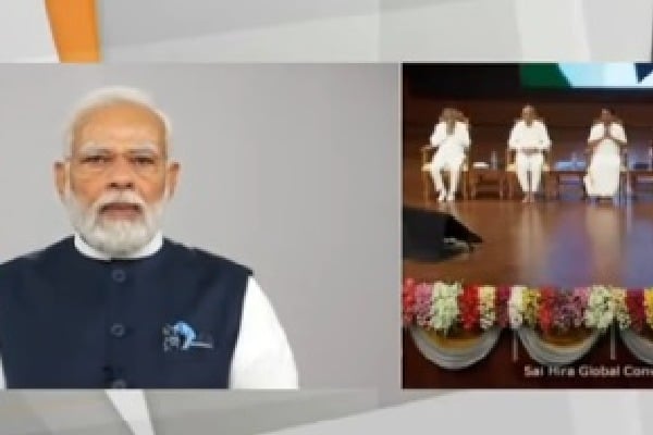 PM Modi lauds services of Sathya Sai Trust