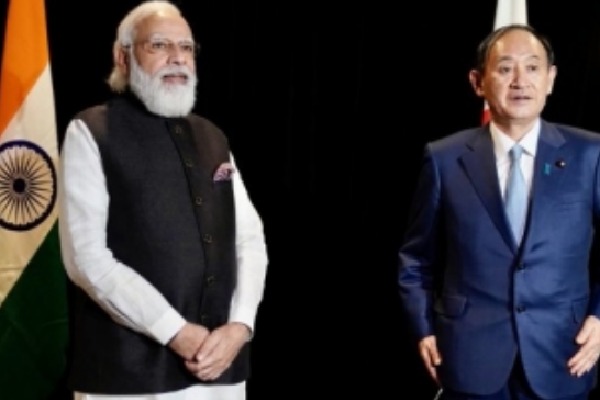 Modi meets ex-Japan PM Yoshihide Suga