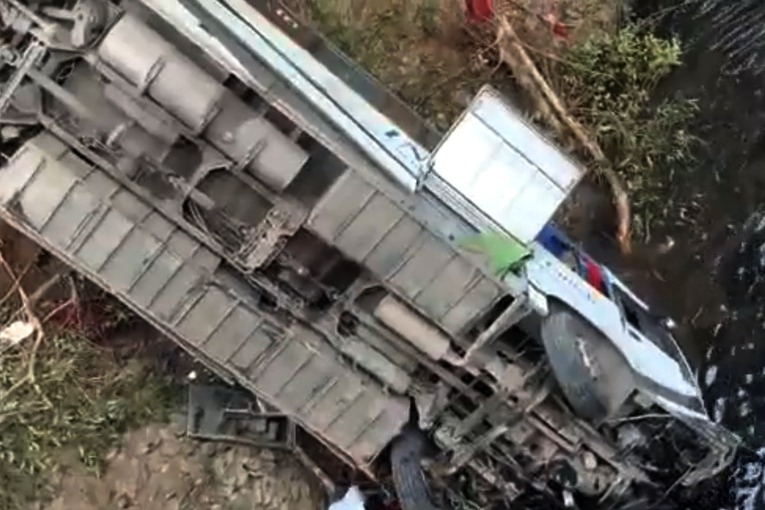 7 killed as bus falls into canal in Andhra
