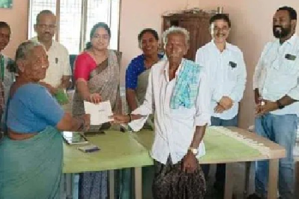 MLA Seethakka parents gets Podu lands pass book