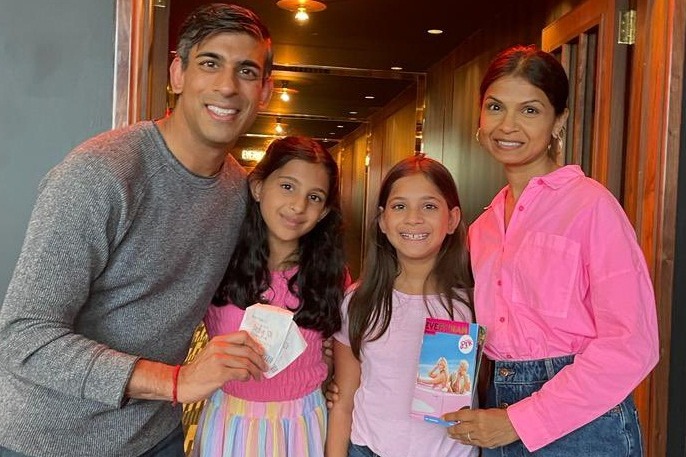 Rishi Sunak's family 'votes' for 'Barbie'; UK PM shares pic from theatre