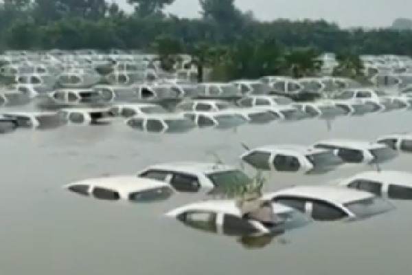 Over 200 Cars Submerged In Greater Noida As Hindon Overflows