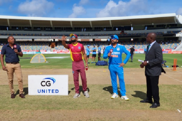 1st ODI: Mukesh makes debut as India win toss, elect to bowl first against West Indies