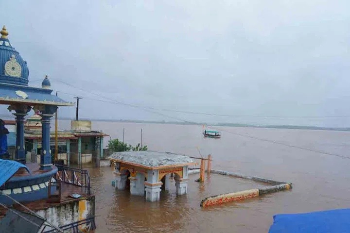 Godavari River danger level at Bhadrachalam