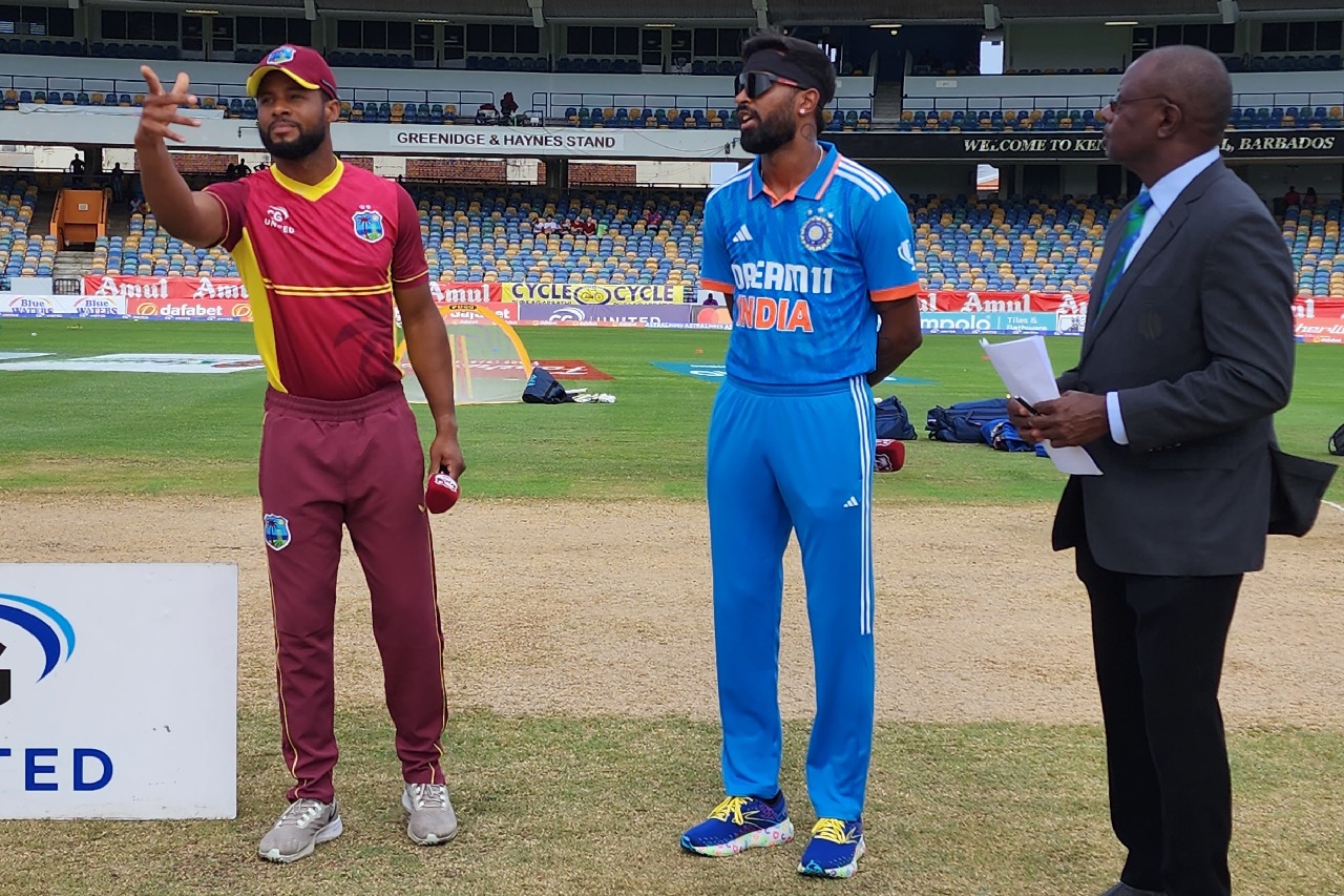 WI won the toss and put India bat first 