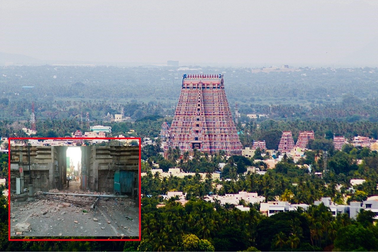Portion of Srirangam temple collapses in Tamil Nadu no casualties