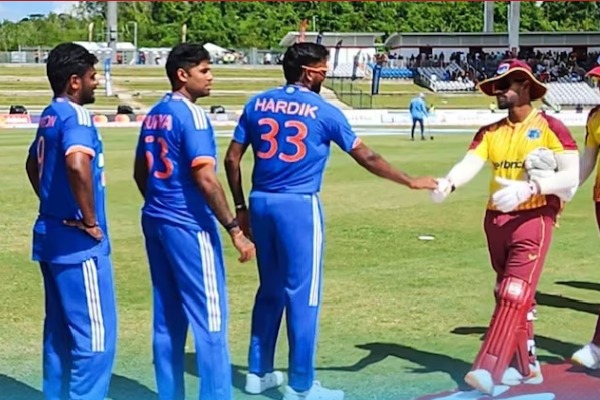 West Indies win toss opts to bat first