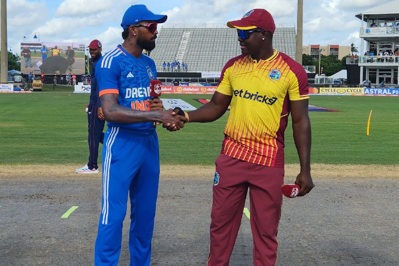 5th T20I: India win toss, opt to bat first against West Indies in decider