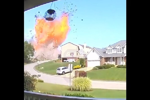 Video Shows Moment  A House Exploded In US That Killed 5