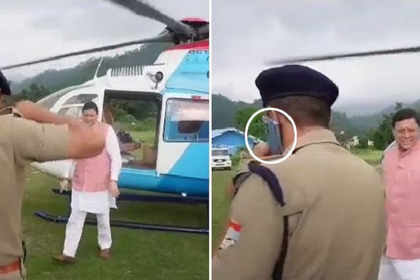 Cop transferred for saluting Uttarakhand Chief Minister while on phone
