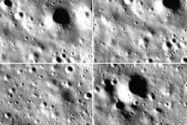 Images from the Lander Horizontal Velocity Camera on moon