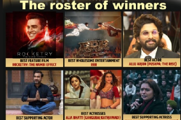 69th National Awards: ‘Rocketry’ wins Best Film; ‘RRR’, ‘Gangubai Kathiawadi’ shine in technical awards