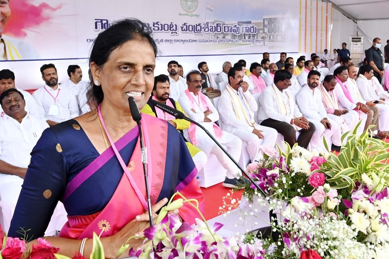 Telangana Minister Sabita Indra Reddy Press Meet