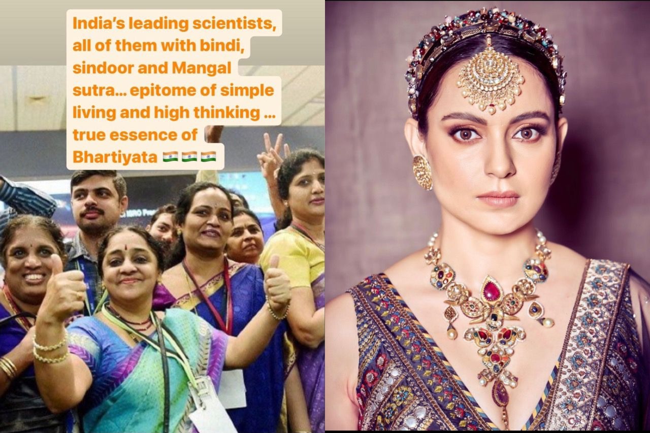 Kangana lauds ISRO's female scientists: 'Epitome of simple living, high thinking'