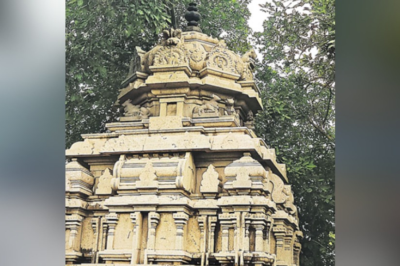 gold Shikhara lost in Gudivada temple 