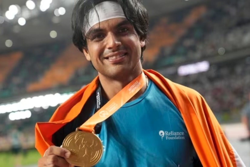 Neeraj Chopra wins historic World Athletics Championships gold with incredible 8817 throw in javelin final