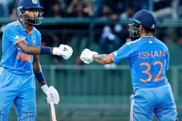 Asia Cup: Hardik's 87, Ishan's 82 help India post 266 after top-order collapse