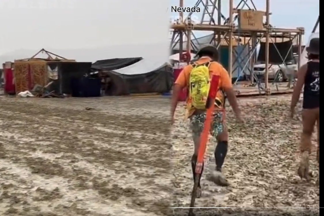 Burning Man festival creates chaos after heavy rain