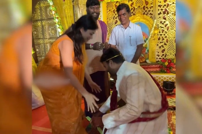 Rashmika Mandanna attends her assistant marriage 