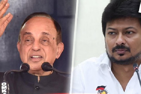  Swamy writes to Guv seeking action against Udhayanidhi