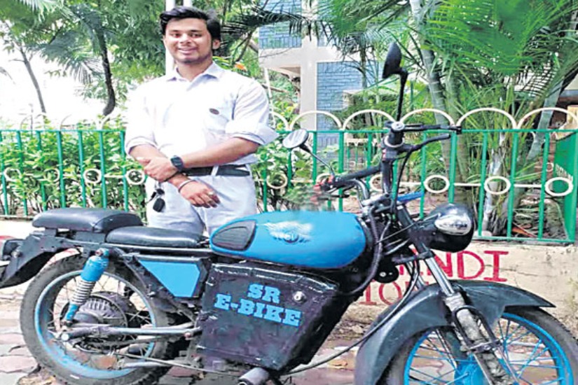 Not able afford new bike this bengali youth made e bike on his own