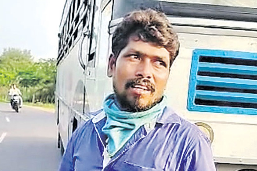 Thief drives away with RTC bus collects money from unsuspecting passengers in siricilla 